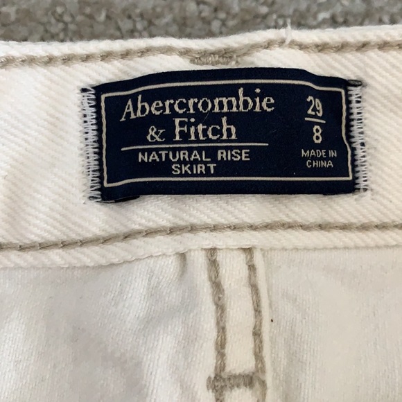 Abercrombie&Fitch white denim skirt - Picture 3 of 4